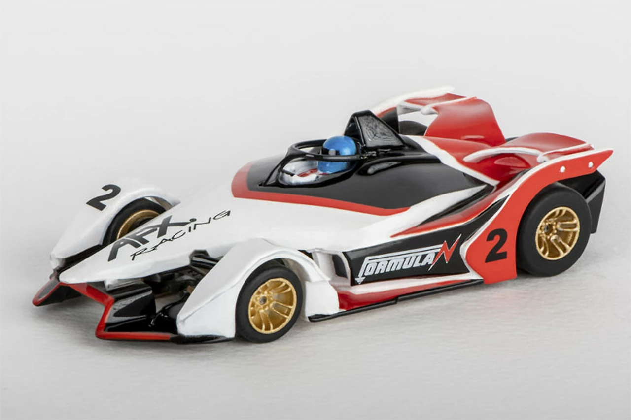 AFX Formula N White/Black/Red Mega G+ HO Slot Car