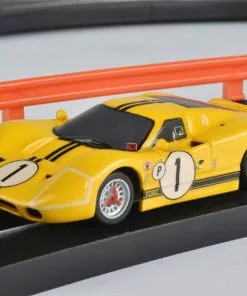 AFX 1967 Ford GT40 Mk IV #1 Sebring Yellow Mega G+ HO Slot Car