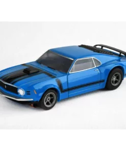 AFX Ford Mustang Boss 302 Blue Mega G+ HO Slot Car