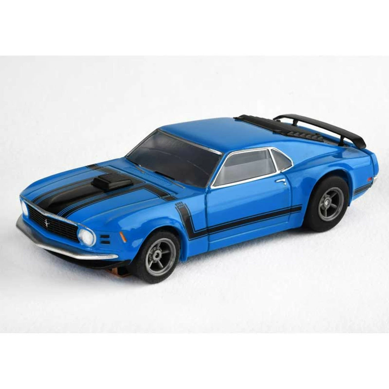 AFX Ford Mustang Boss 302 Blue Mega G+ HO Slot Car