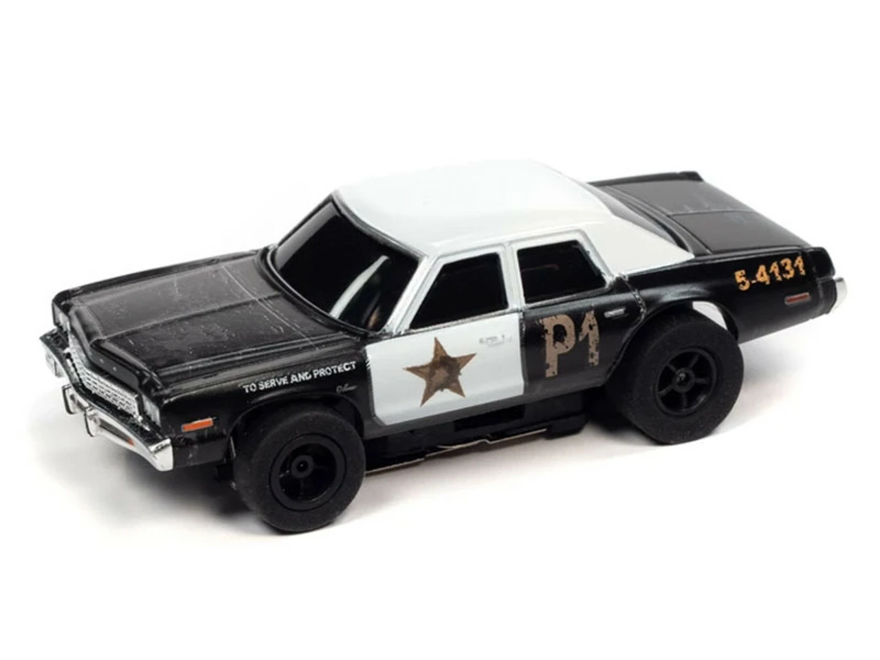 Auto World 1974 Dodge Monoco Bluesmobile Blues Brothers X-Traction R36 HO Slot Car
