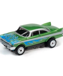 Auto World 1958 Plymouth Fury Thunderjet Flames R29 HO Slot Car