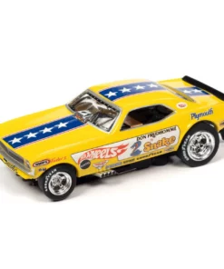 Auto World Don "The Snake" Prudhomme 1970 Plymouth Cuda Funny Car 4Gear HO Scale Slot Car