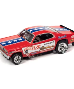 Auto World Tom "The Mongoose" McEwen 1970 Plymouth Duster Funny Car 4Gear HO Scale Slot Car
