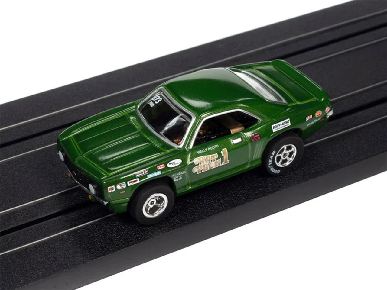 Auto World 1969 Chevy Camaro Wally Booth Rat Pack Legends of the 1/4 Mile X-Traction HO Slot Car - Image 3