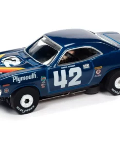 Auto World 1970 Plymouth Barracuda Swede Savage #42 Thunderjet HO Slot Car