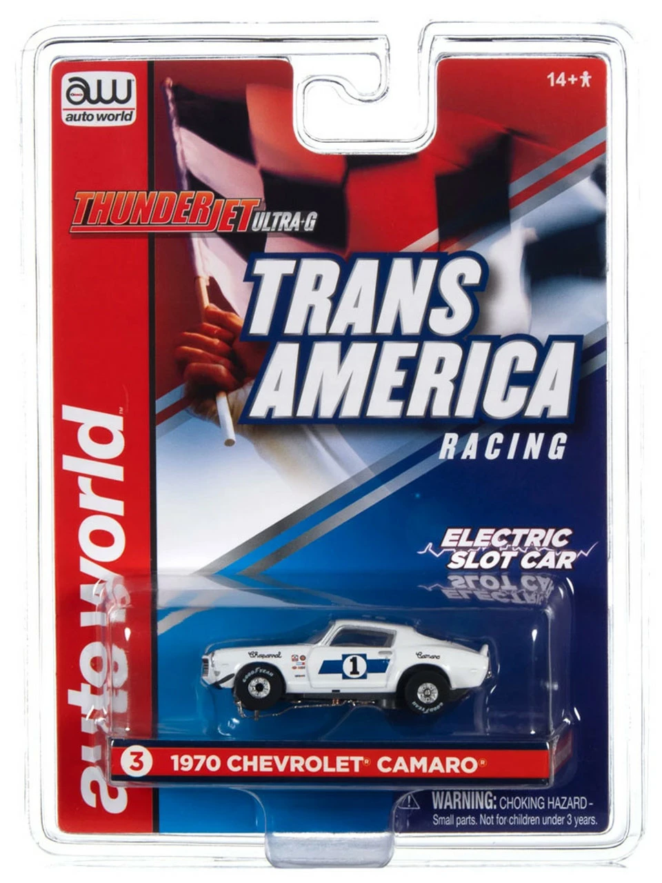 Auto World 1970 Chevy Camaro Jim Hall #1 Thunderjet HO Slot Car - Image 4