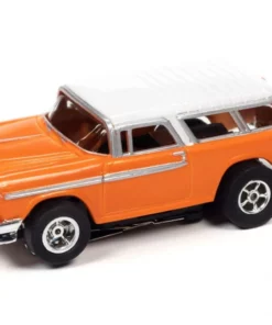 Auto World 1955 Chevrolet Nomad (Orange) X-Traction Flamethrowers R33 HO Slot Car