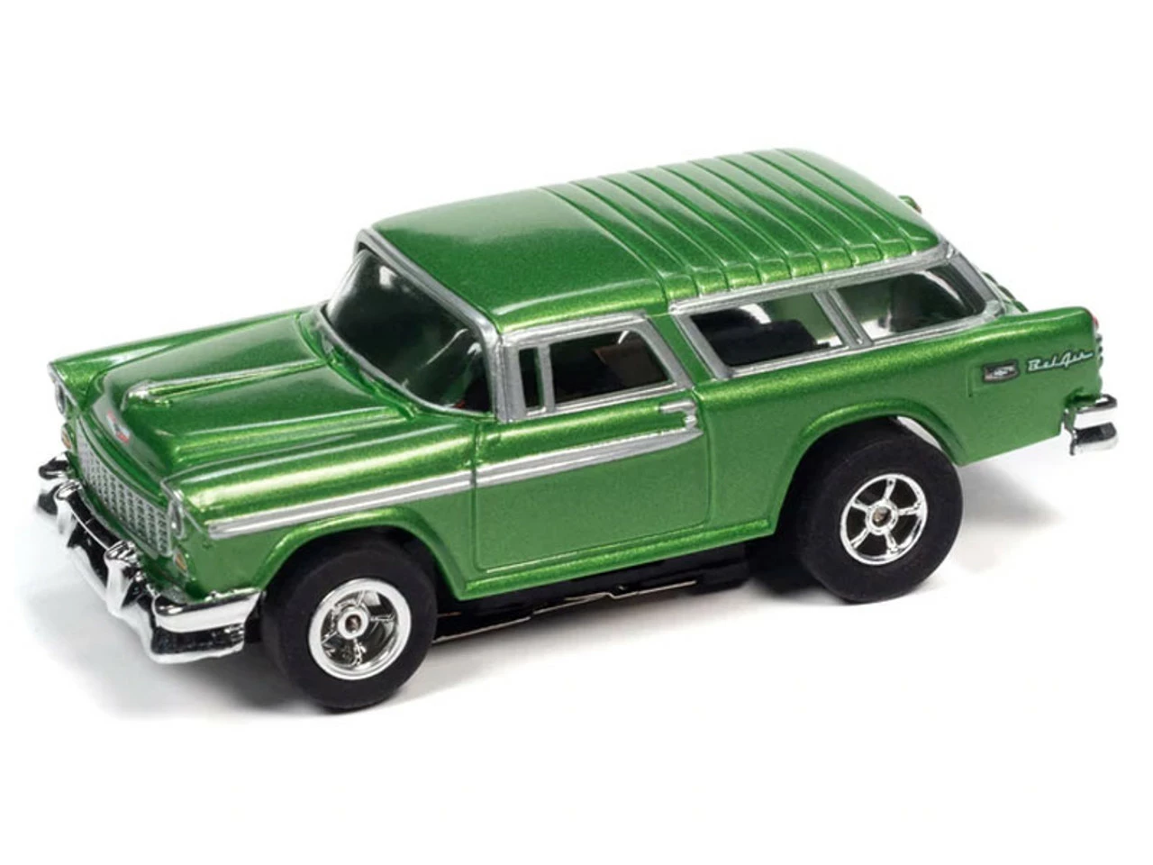 Auto World 1955 Chevrolet Nomad (Green) X-Traction Flamethrowers R33 HO Slot Car