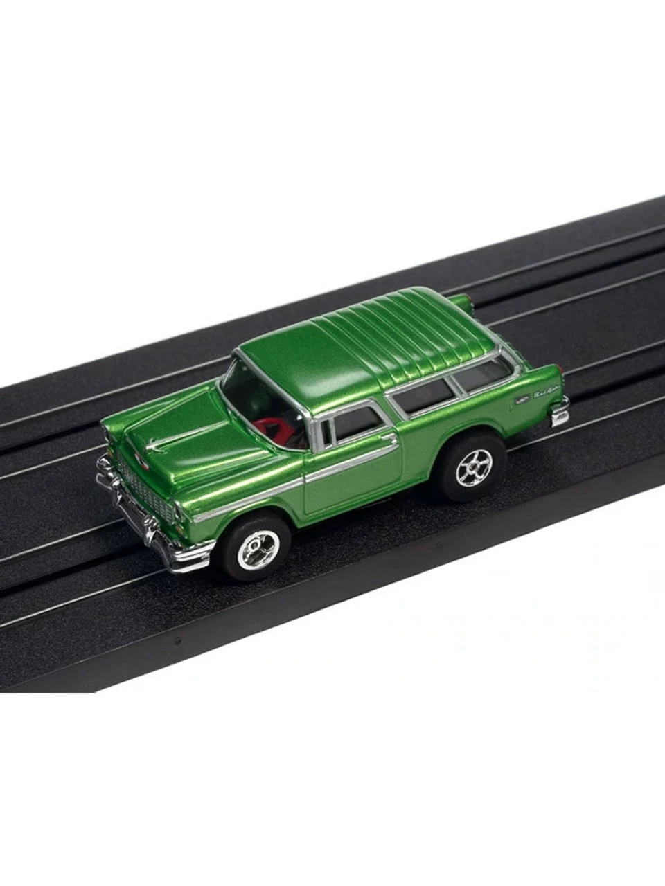 Auto World 1955 Chevrolet Nomad (Green) X-Traction Flamethrowers R33 HO Slot Car - Image 2