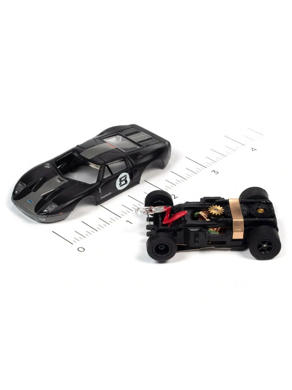 Auto World 2005 Ford GT 40 (Black) X-Traction Flamethrowers R33 HO Slot Car - Image 3