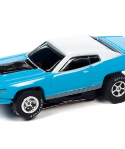 Auto World 1971 Plymouth GTX (Blue) X-Traction Flamethrowers R33 HO Slot Car