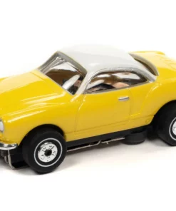 Auto World 1963 Volkswagen Karmann Ghia (Yellow) Thunderjet HO Slot Car