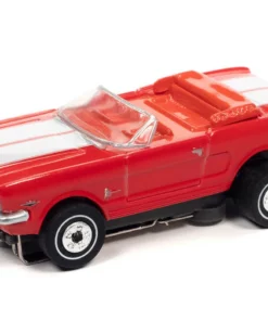 Auto World 1965 Ford Mustang Convertible (Red) Thunderjet HO Slot Car