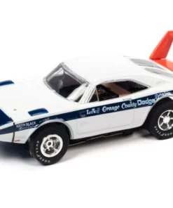 Auto World 1969 Dodge Charger Daytona (White) X-Traction R35 HO Slot Car