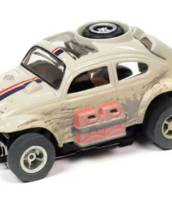 Auto World 1965 Volkswagen Baja Bug (White) X-Traction R1 HO Slot Car