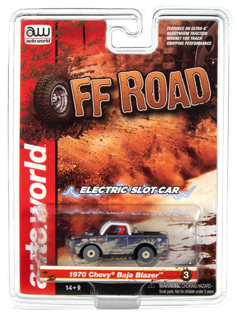 Auto World 1970 Chevrolet Baja Blazer (Purple) X-Traction R1 HO Slot Car - Image 4