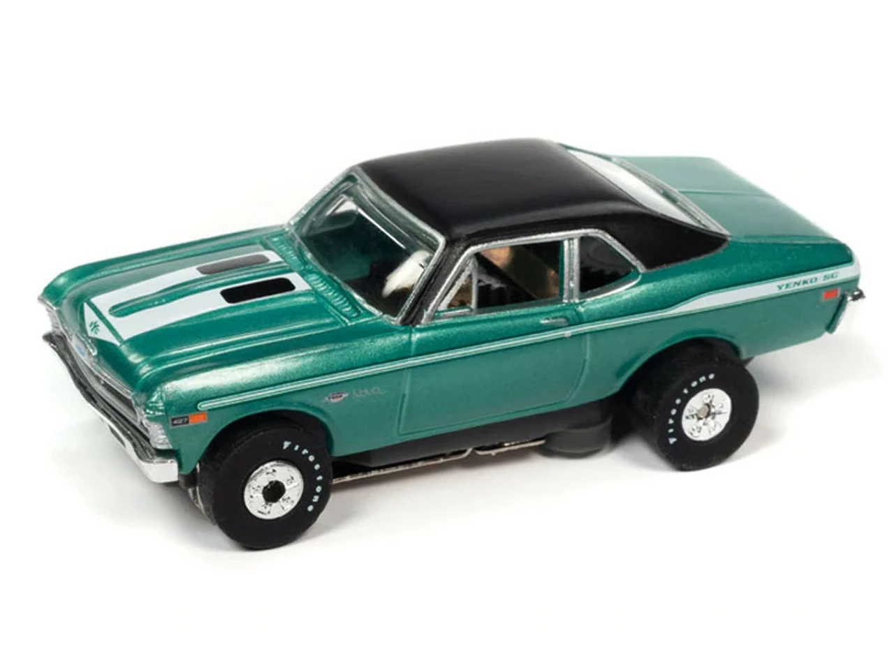 Auto World 1969 Chevrolet Nova S (Green) Thunderjet HO Slot Car