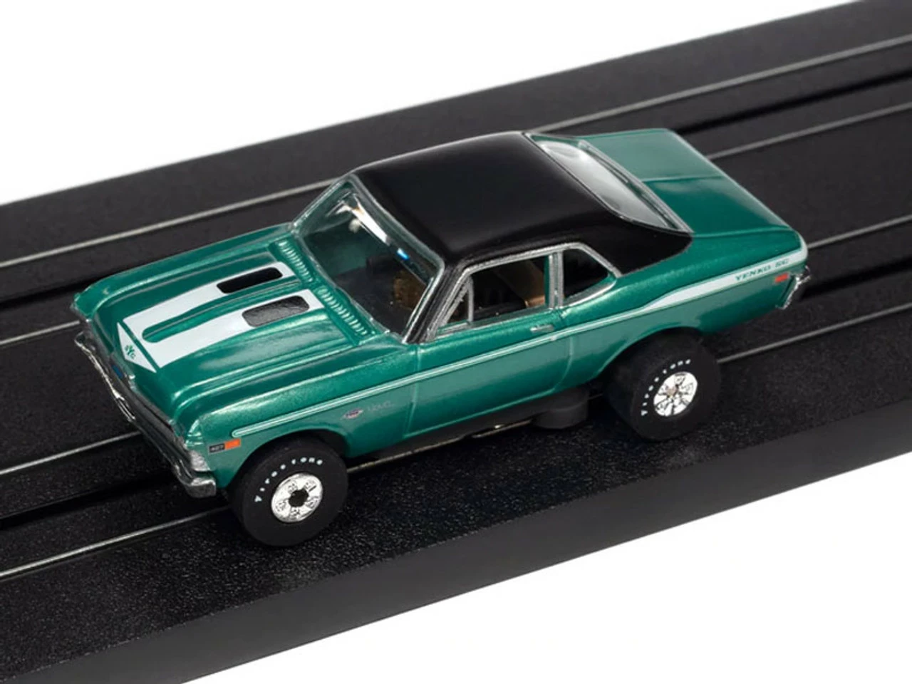 Auto World 1969 Chevrolet Nova S (Green) Thunderjet HO Slot Car - Image 2