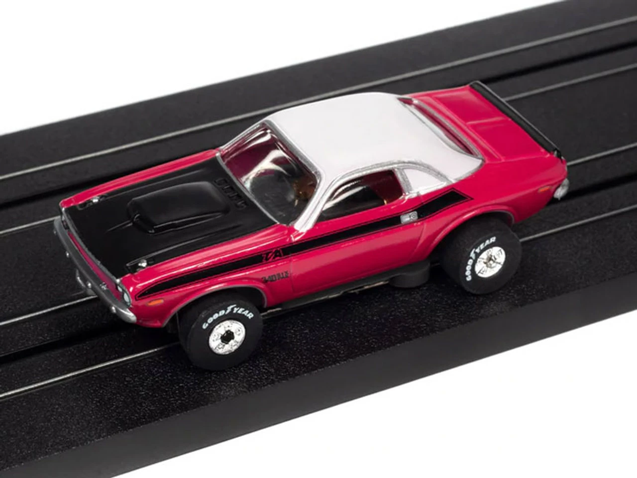 Auto World 1970 Dodge Challenger T/A Panther (Pink) Thunderjet HO Slot Car - Image 2