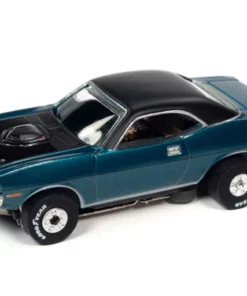 Auto World 1970 Plymouth Cuda (Teal) Thunderjet HO Slot Car