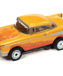 Auto World 1957 Chevrolet Bel Air (Orange) Cars N Coffee Thunderjet HO Slot Car