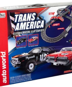 Auto World Trans America 10' HO Slot Car Set