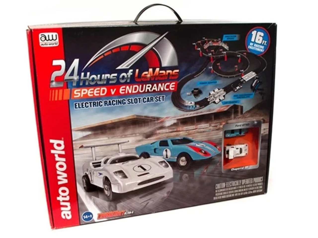 Auto World 24 Hours of LeMans Speed v Endurance 16' HO Slot Car Set