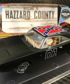 Pioneer 1969 Dodge Charger 'General Lee' BLACK 1/32 Slot Car - DEALER SPECIAL