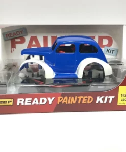 Pioneer 1937 Chevy Sedan Legends Racer 'Ready Painted' Blue/White Kit 1/32 Slot Car