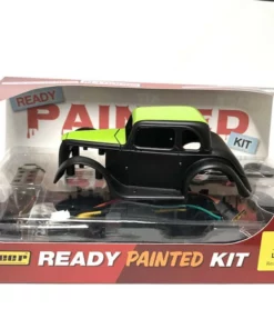 Pioneer 1934 Ford Coupe Legends Racer 'Ready Painted' Black/Green Kit 1/32 Slot Car