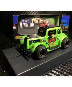 Pioneer 1934 Ford Coupe Legends Racer #44 Green 1/32 Slot Car