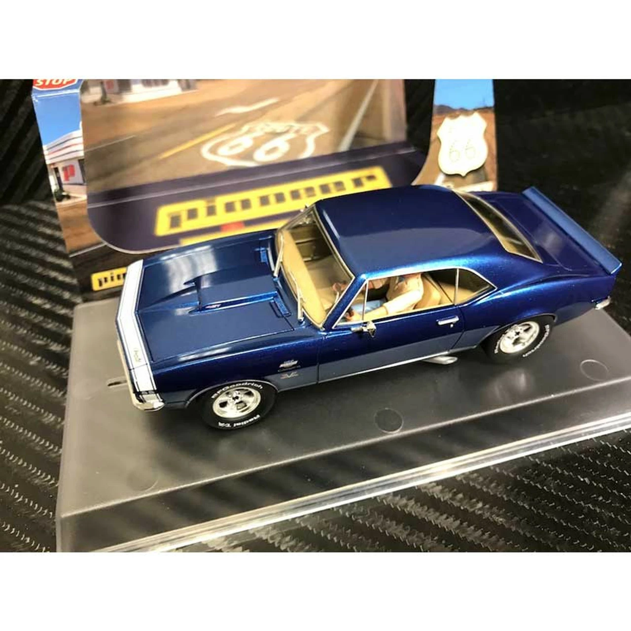Pioneer Chevy Camaro Yenko SS427 Blue Route 66 Ltd Edition 1/32 Slot Car - Image 4