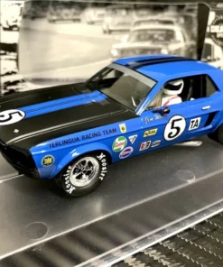 Pioneer 1968 Mustang Notchback T/A, Blue #5 1/32 Slot Car - DEALER SPECIAL