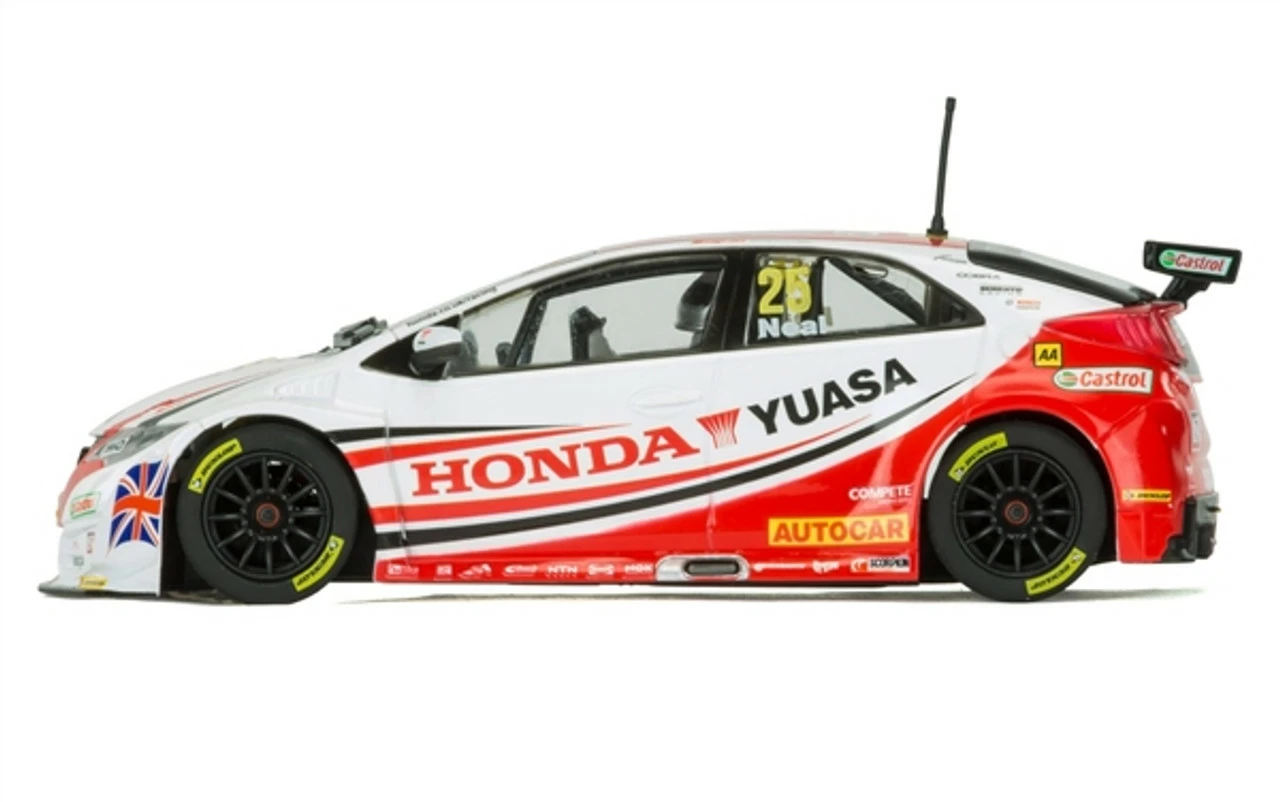 Scalextric Honda Civic Type R BTCC Matt Neal 1/32 Slot Car - Image 2
