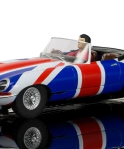 Scalextric Jaguar E-Type Union Jack 1/32 Slot Car