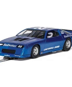 Scalextric Chevrolet Camaro Z28 Blue IROC-Z Budweiser 1/32 Slot Car