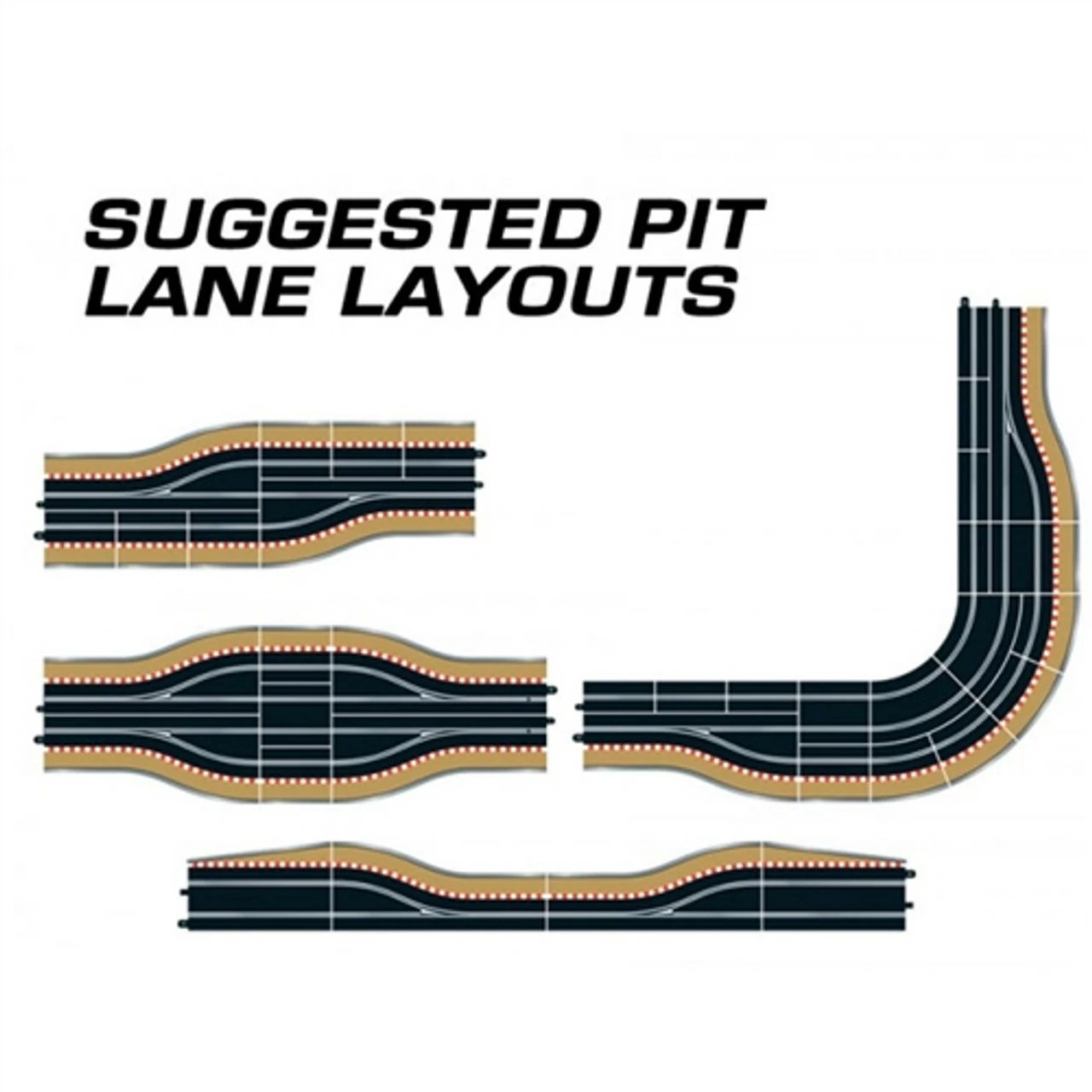 Scalextric 1/32 Digital Slot Car Left Pit Lane Track Section w/Sensors & Borders - Image 2